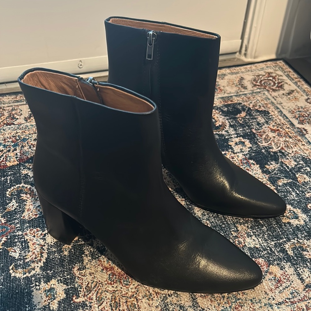 Madewell Black Leather Boots